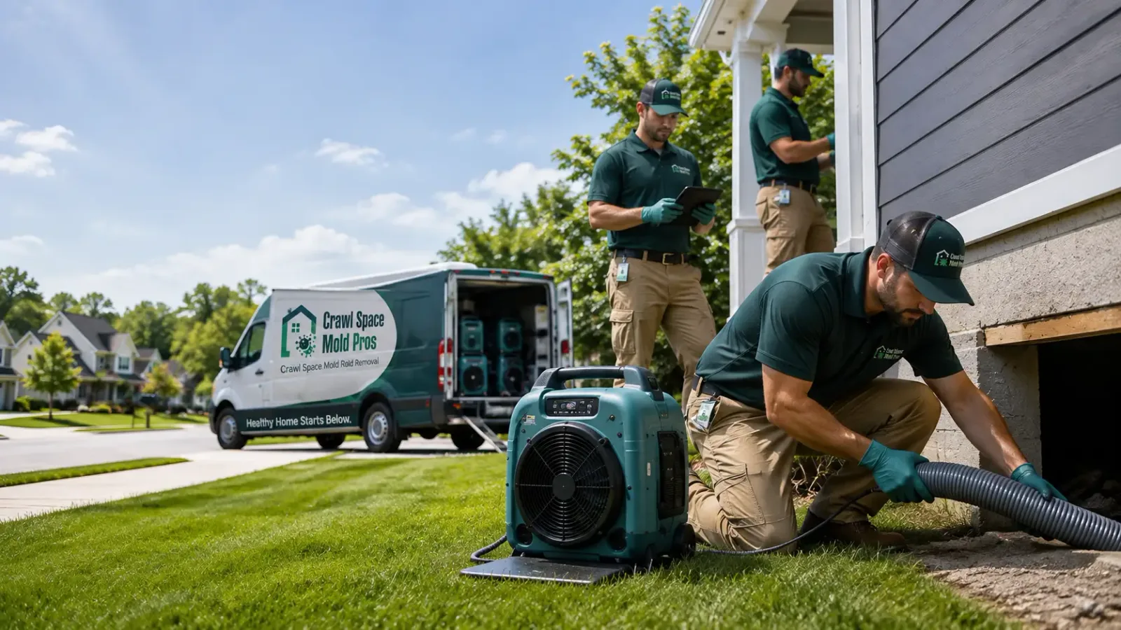 Crawl Space Mold Removal in Martin, ND